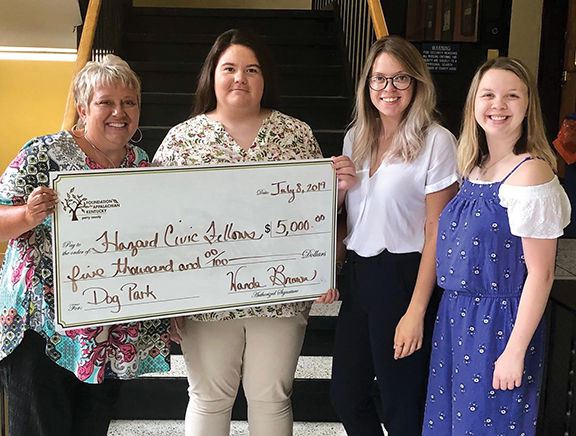 The Perry County Community Foundation donates $5K in support of local dog park